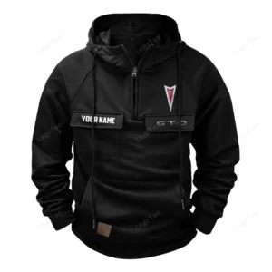 Power Sports Coupe Tactical Quarter Zip Hoodie, Exclusive Logo Hoodie For Car Enthusiasts CAR109 - Black