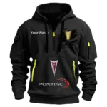 Hoodie Half Zipper Exclusive Logo Gift For Vintage Ride Enthusiasts CAR113 - Black