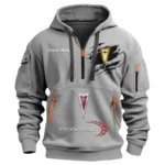 Hoodie Half Zipper Exclusive Logo Gift For Performance Sedan Enthusiasts CAR113 - Gray