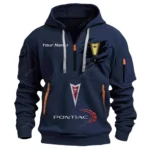 Hoodie Half Zipper Exclusive Logo Gift For Collectible Vehicle Enthusiasts CAR113 - Navy