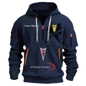 Hoodie Half Zipper Exclusive Logo Gift For Collectible Vehicle Enthusiasts CAR113 - Navy