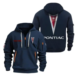 Hoodie Half Zipper Exclusive Logo Gift For Retro Coupe Enthusiasts CAR200 - Navy