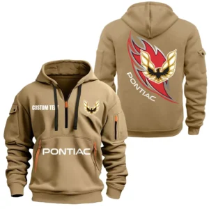 Heritage Auto Hoodie Half Zipper, All Over Print Hoodie Gift For Heritage Auto Enthusiasts CAR170 - Khaki