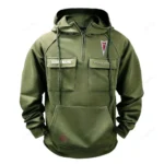 Performance Sedan Tactical Quarter Zip Hoodie, Exclusive Logo Hoodie For Car Enthusiasts CAR109 - Army Green