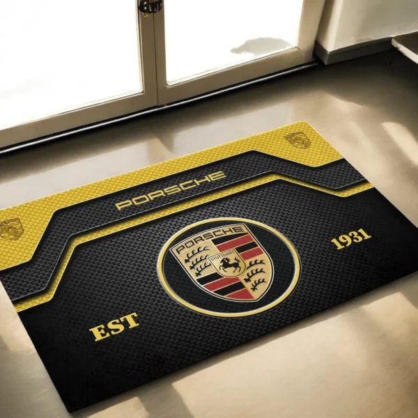 Track Day Machine Doormat, Automotive Logo Style Floor Mat CAR162
