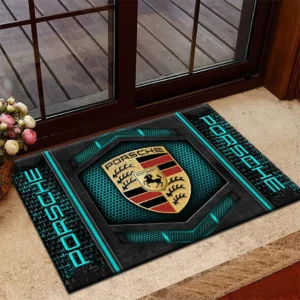 Precision Handling Car Doormat, All Over Print Doormat For Car Lovers CAR135 - Cyan