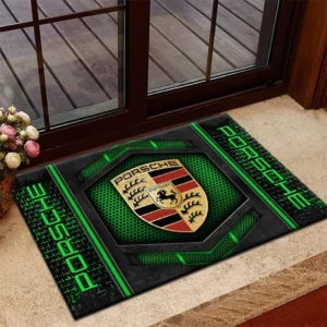 Exotic Coupe Doormat, Automotive Logo Style Floor Mat CAR135 - Green