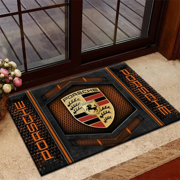 Precision Handling Car Doormat, All Over Print Doormat For Car Owners CAR135 - Orange
