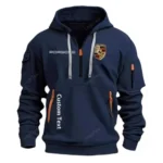 Exclusive Logo Hoodie Half Zipper For Precision Handling Car Enthusiasts, Gift For Precision Handling Car Fans CAR112 - Navy