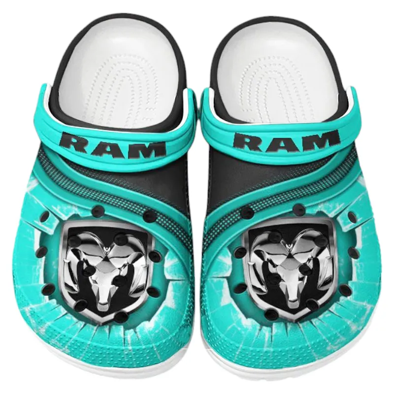 Power Pickup Line Lover’s All Over Print Clog, Slip-On Shoes for Daily Comfort and Garage Style CAR188 - Cyan