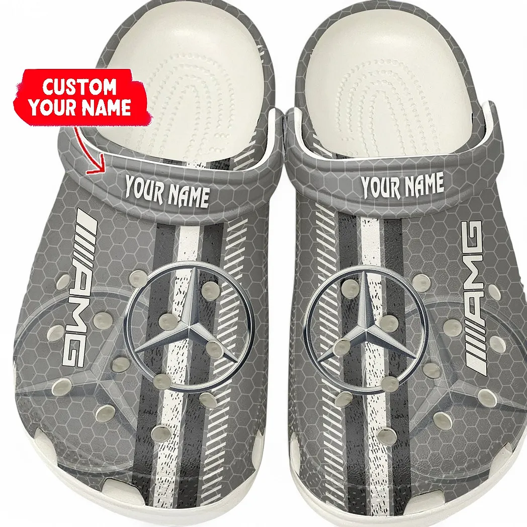 Premium Roadster Lover’s All Over Print Clog, Slip-On Shoes for Daily Comfort and Garage Style CAR820 - White