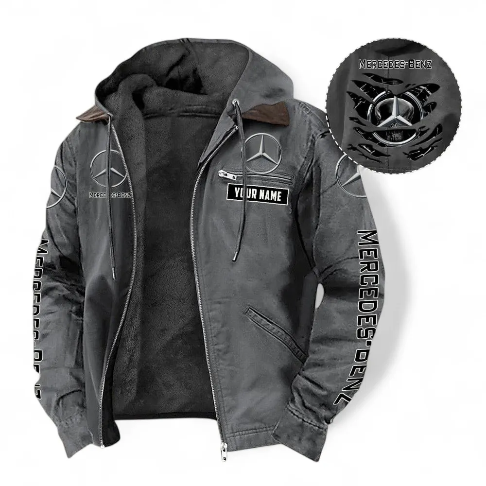 Prestige Sedan Hooded And Flannel Hoodie, Streetwear Outfit For Car Lovers CAR391 - Gray