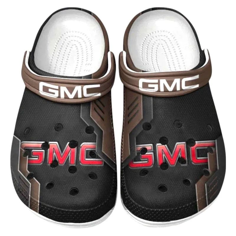 Professional Grade Truck Culture Clog, Stylish All Over Print Lightweight Shoes for Auto Fans and Streetwear Style CAR185 - Brown