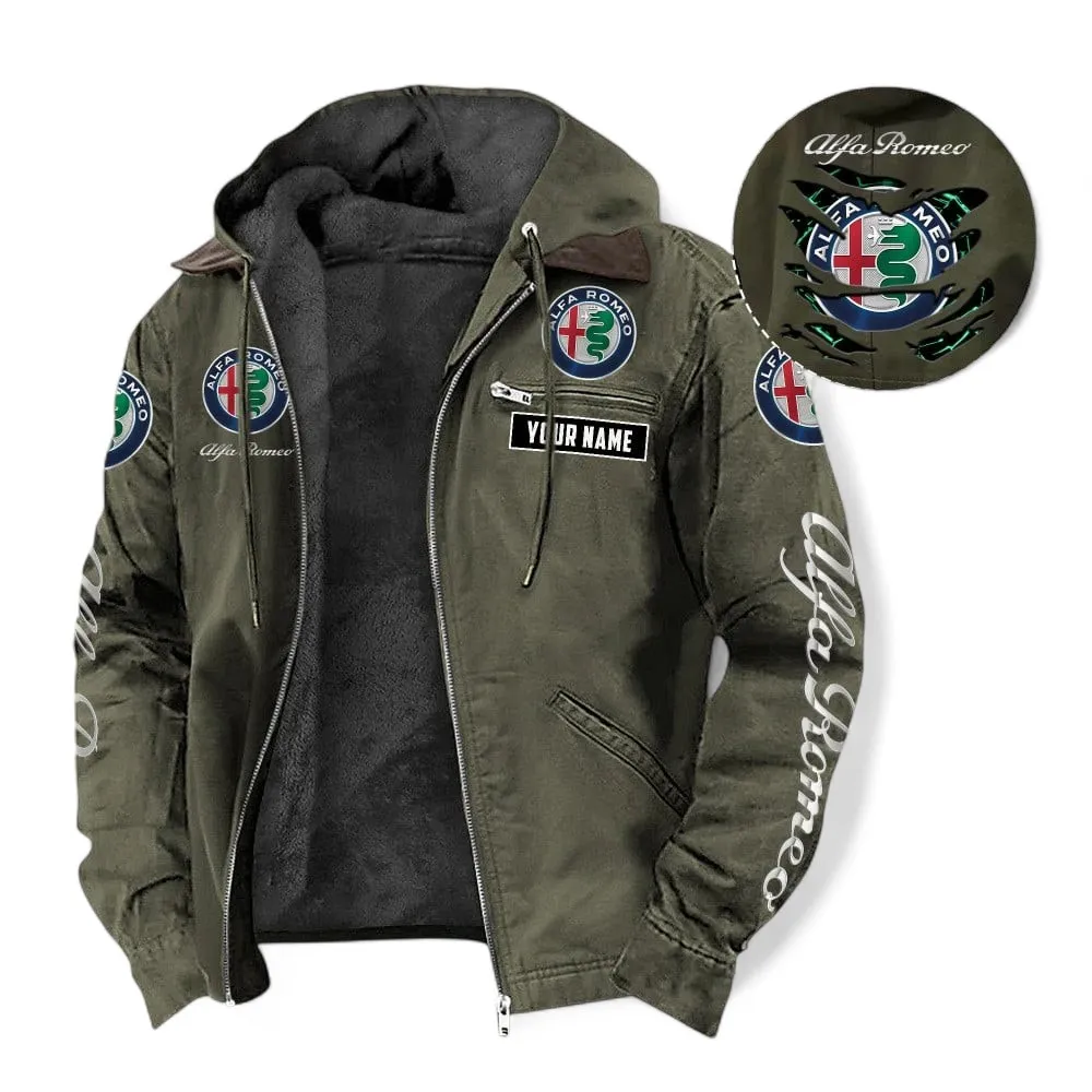 Racing Heritage Hooded And Flannel Hoodie, Sporty Urban Look Hoodie For Car Lovers CAR391 - Green