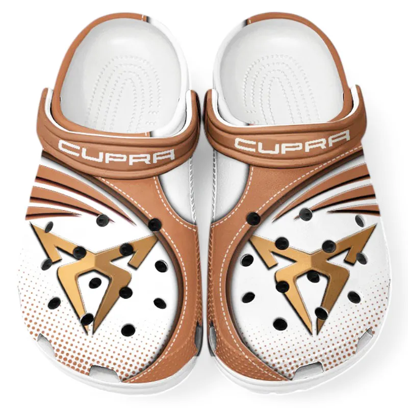 Racing-Inspired Car Lover’s All Over Print Clog, Slip-On Shoes for Daily Comfort and Garage Style CAR181 - Brown