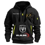 Hoodie Half Zipper Exclusive Logo Gift For Strong Utility Pickup Enthusiasts CAR113 - Black