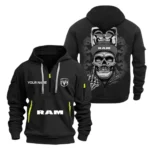 Hoodie Half Zipper Exclusive Logo Gift For Utility Vehicle Enthusiasts CAR166 - Black