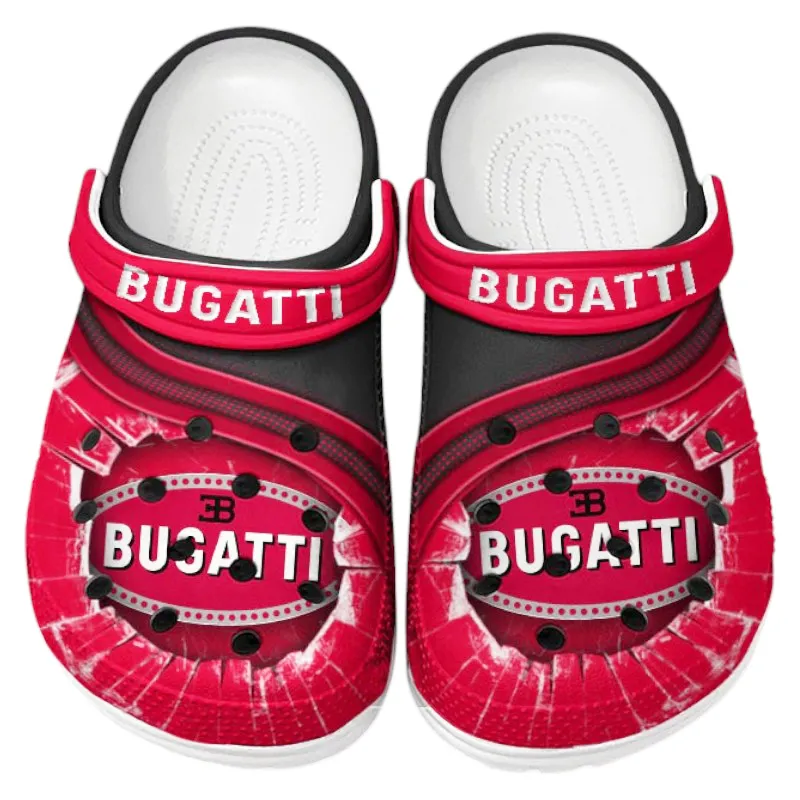 Record-Breaking Auto Culture Clog, Stylish All Over Print Lightweight Shoes for Auto Fans and Streetwear Style CAR188 - Red