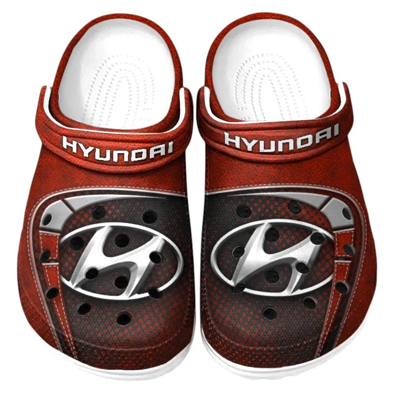 Red Custom Hatchback All Over Print Clog, Car Culture Inspired Footwear Gift for Men and Women CAR177
