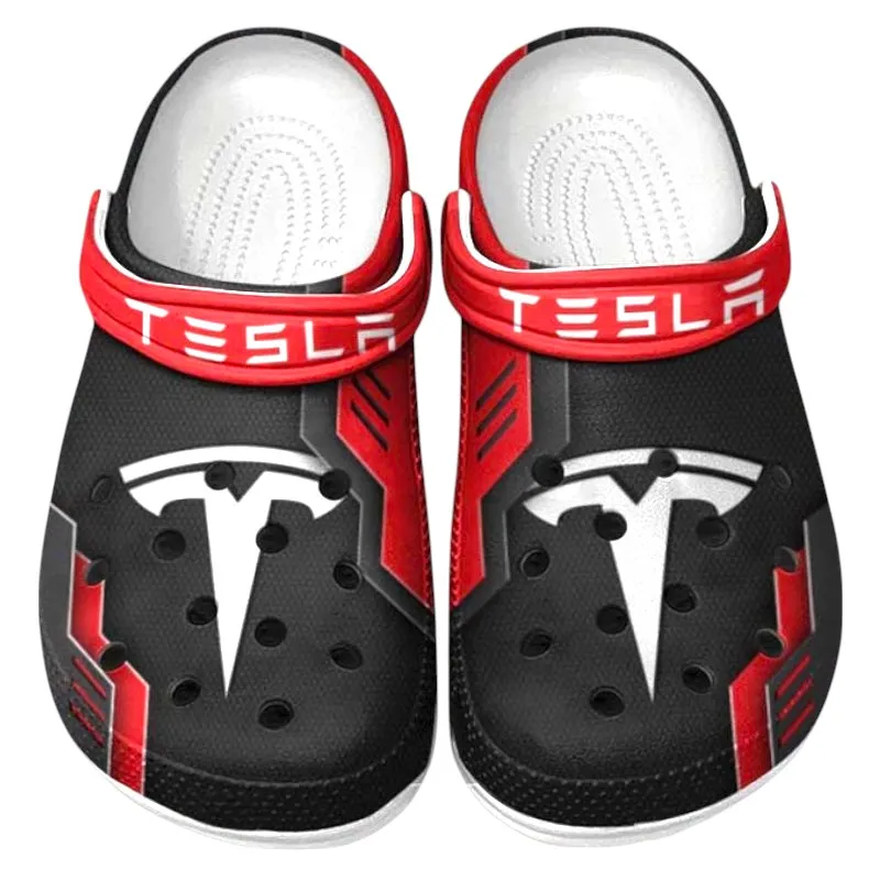 Red Edition Clean Energy Ride Inspired All Over Print Clog, Perfect Gift Footwear for Automotive Enthusiasts CAR185