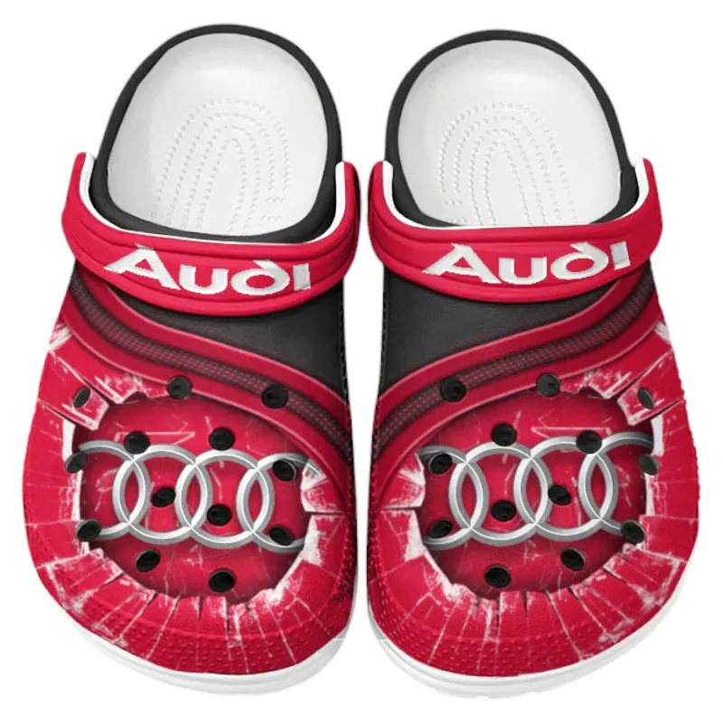 Red Edition High-End Automobile Inspired All Over Print Clog, Perfect Gift Footwear for Automotive Enthusiasts CAR188