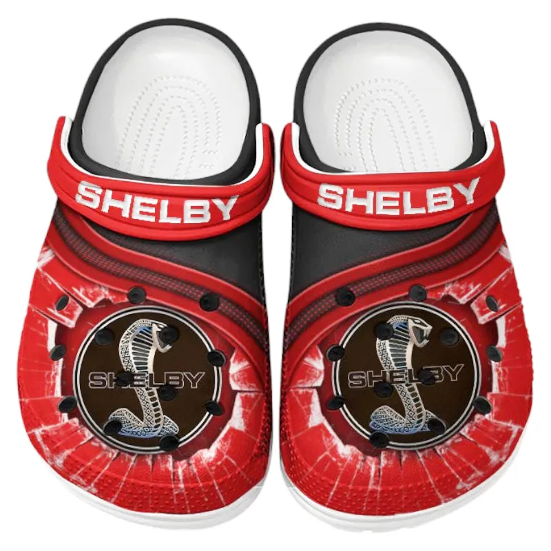 Red Edition Muscle Car Inspired All Over Print Clog, Perfect Gift Footwear for Automotive Enthusiasts CAR188