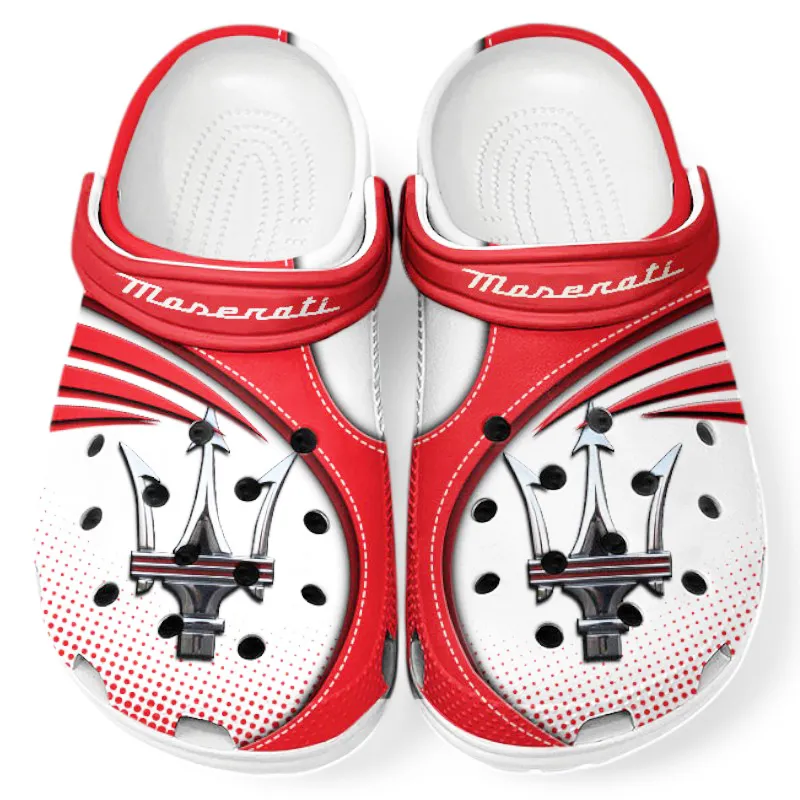Red Edition Performance Sedan Inspired All Over Print Clog, Perfect Gift Footwear for Automotive Enthusiasts CAR181