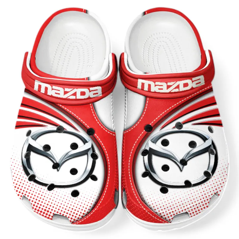 Red Edition Sport Hatchback Inspired All Over Print Clog, Perfect Gift Footwear for Automotive Enthusiasts CAR181
