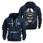 Hoodie Half Zipper Exclusive Logo Gift For Car Enthusiasts CAR166 - Navy