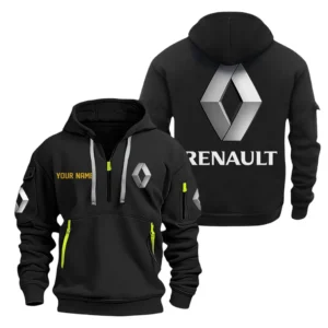 City-Friendly Car Hoodie Half Zipper, Exclusive Logo Hoodie For City-Friendly Car Enthusiasts CAR200 - Black