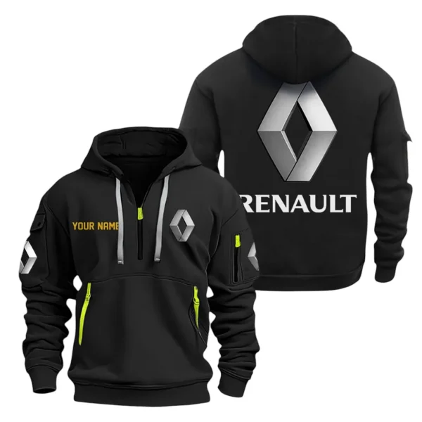 City-Friendly Car Hoodie Half Zipper, Exclusive Logo Hoodie For City-Friendly Car Enthusiasts CAR200 - Black
