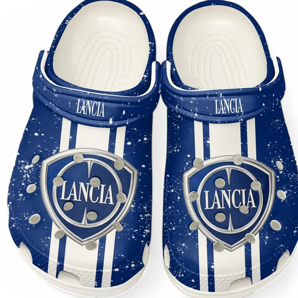 Retro Car Culture Clog, Stylish All Over Print Lightweight Shoes for Auto Fans and Streetwear Style CAR620 - White
