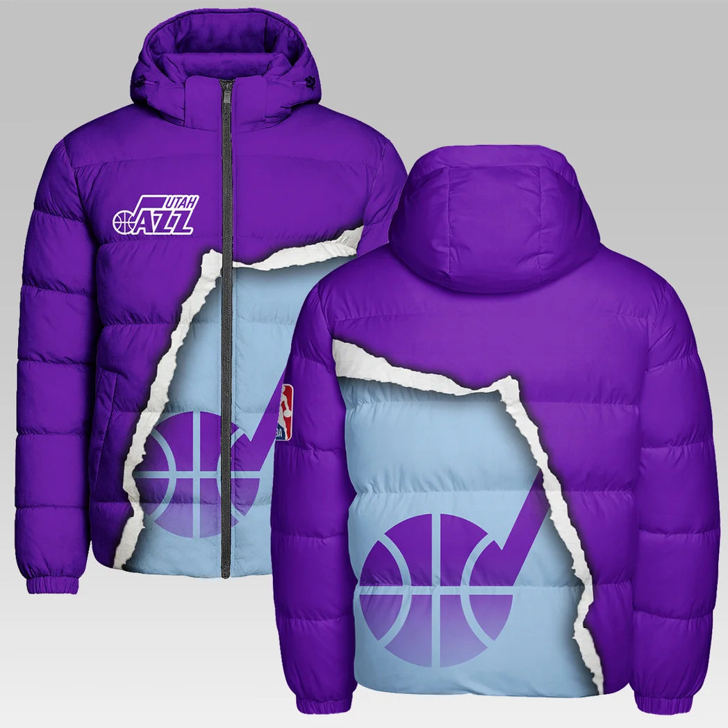 Rising Court Energy Hooded Cotton Jacket, Travel-Ready Sport Puffer HVN1273