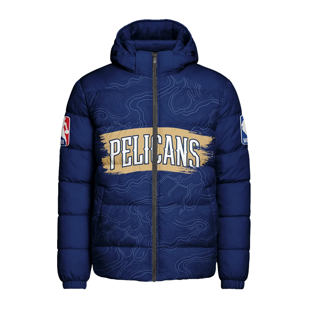 Rising Fan Pride Hooded Cotton Jacket, Heavyweight Stadium Night Coat HVN1276 - Image 2