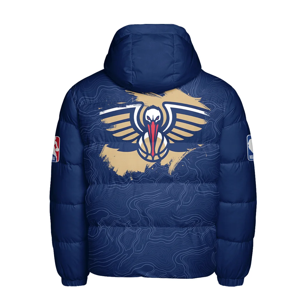 Rising Fan Pride Hooded Cotton Jacket, Heavyweight Stadium Night Coat HVN1276 - Image 3