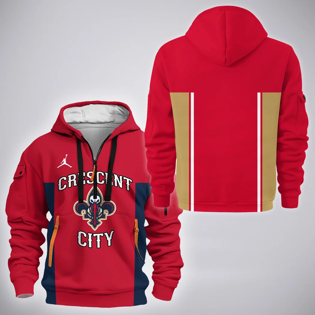 Rising Fan Pride Hoodie Half Zip 3D, Athletic Fan Half-Zip Hoodie HVN1277