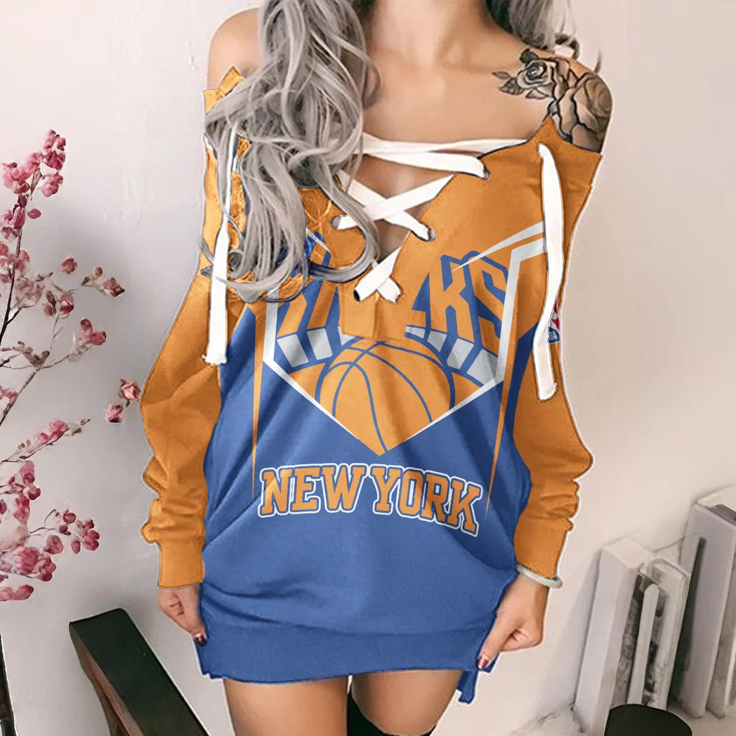 Rising Sport Crew Lace-Up Sweatshirt For Women, Stylish Lace-Up Sport Top HVN1279