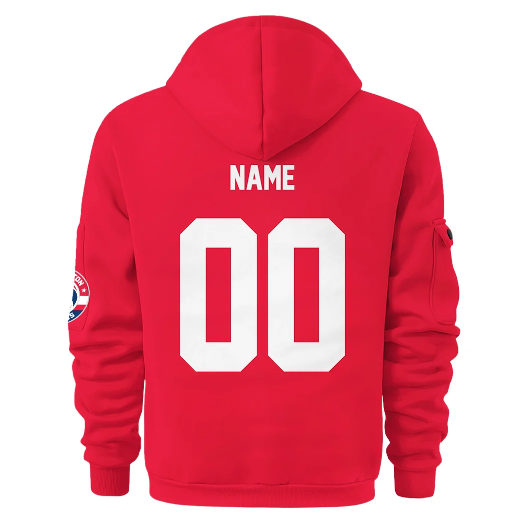 Rising Sport Energy Hoodie Half Zip 3D, Game Day Half-Zip Hoodie HVN1280 - Image 3