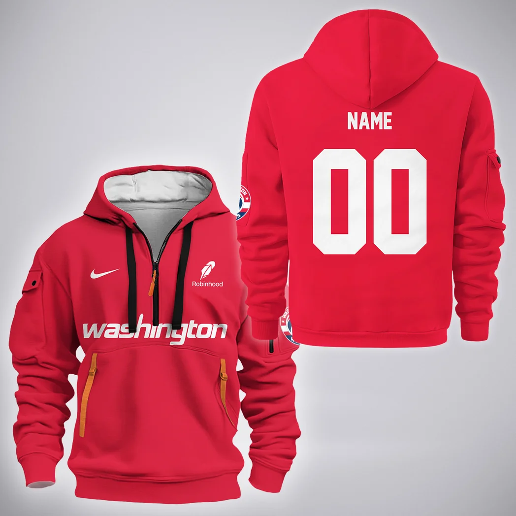 Rising Sport Energy Hoodie Half Zip 3D, Game Day Half-Zip Hoodie HVN1280