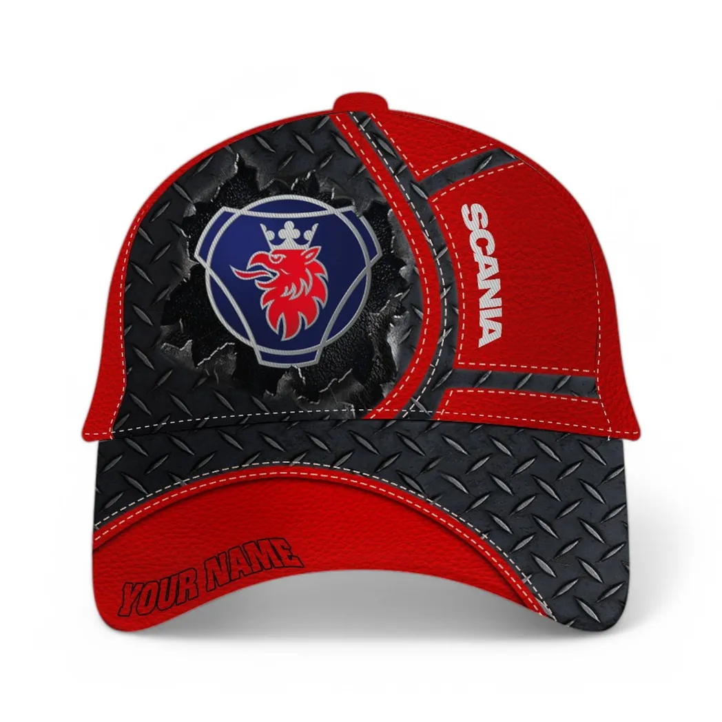 Road Hauler Classic Cap, Bold Gearhead Baseball Cap For Auto Enthusiasts CAR490 - Red