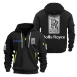 Car Luxury Performance Hoodie Half Zipper, Exclusive Logo Hoodie For Car Luxury Performance Enthusiasts CAR200 - Black