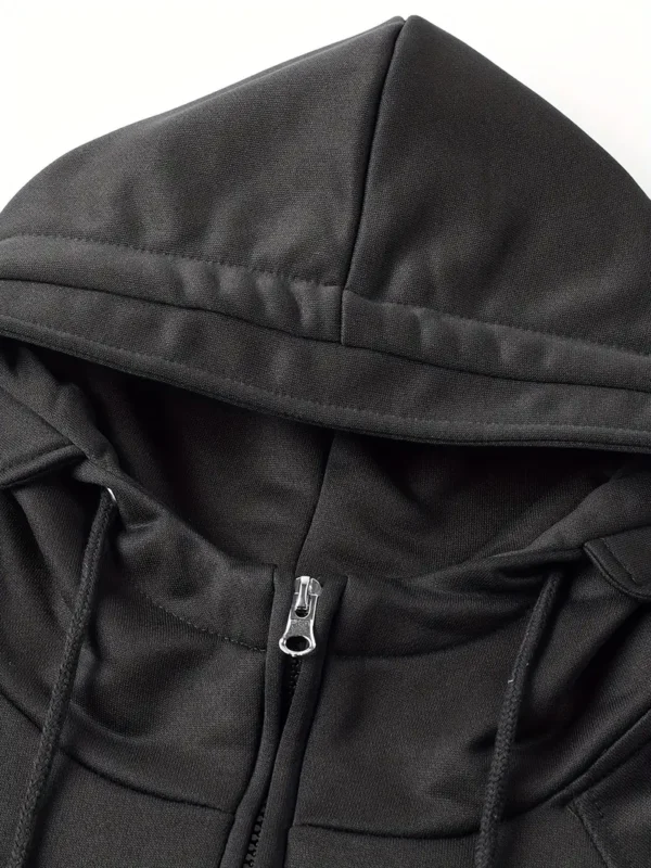 Bespoke Sedan Tactical Quarter Zip Hoodie, Exclusive Logo Hoodie For Car Enthusiasts CAR164 - Black - Image 2