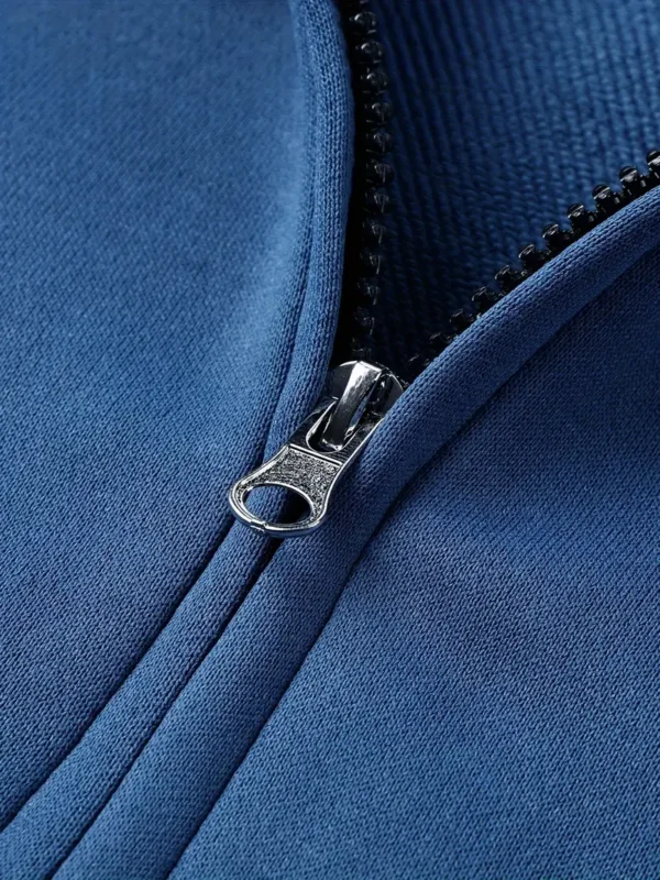 Luxury Performance Auto Tactical Quarter Zip Hoodie, Exclusive Logo Hoodie For Car Enthusiasts CAR164 - Dark Blue - Image 4