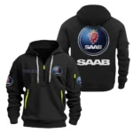 Premium Off-Road Car Hoodie Half Zipper, Exclusive Logo Hoodie For Premium Off-Road Car Enthusiasts CAR200 - Black