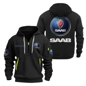 Premium Off-Road Car Hoodie Half Zipper, Exclusive Logo Hoodie For Premium Off-Road Car Enthusiasts CAR200 - Black