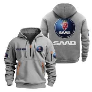 Hoodie Half Zipper Exclusive Logo Gift For All-Terrain SUV Enthusiasts CAR200 - Gray