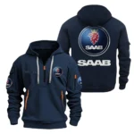Rugged Terrain Auto Hoodie Half Zipper, All Over Print Hoodie Gift For Rugged Terrain Auto Enthusiasts CAR200 - Navy