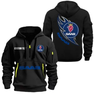Rugged Terrain Auto Hoodie Half Zipper, Exclusive Logo Hoodie For Rugged Terrain Auto Enthusiasts CAR170 - Black