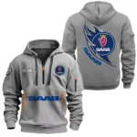 All-Terrain SUV Hoodie Half Zipper, All Over Print Hoodie Gift For All-Terrain SUV Enthusiasts CAR170 - Gray