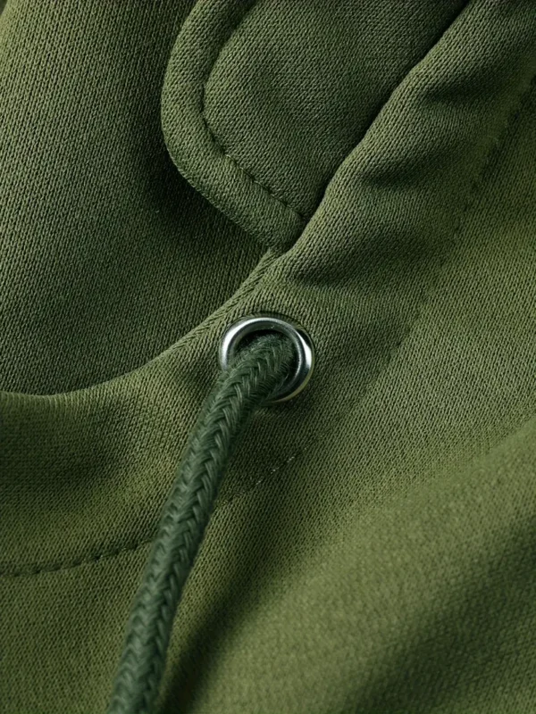 Compact Sedan Tactical Quarter Zip Hoodie, Exclusive Logo Hoodie For Car Enthusiasts CAR122 - Army Green - Image 3